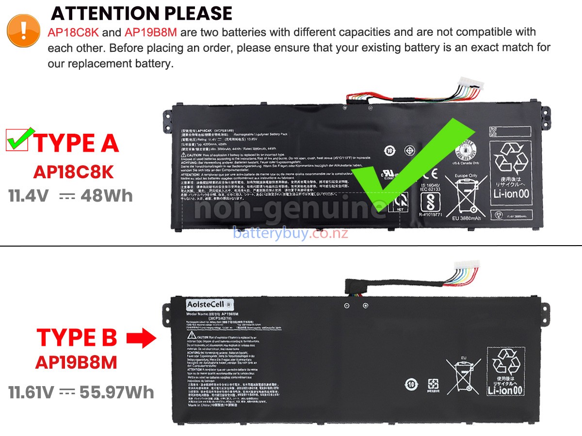 replacement Acer Aspire 3 A315-44P-R4XM battery