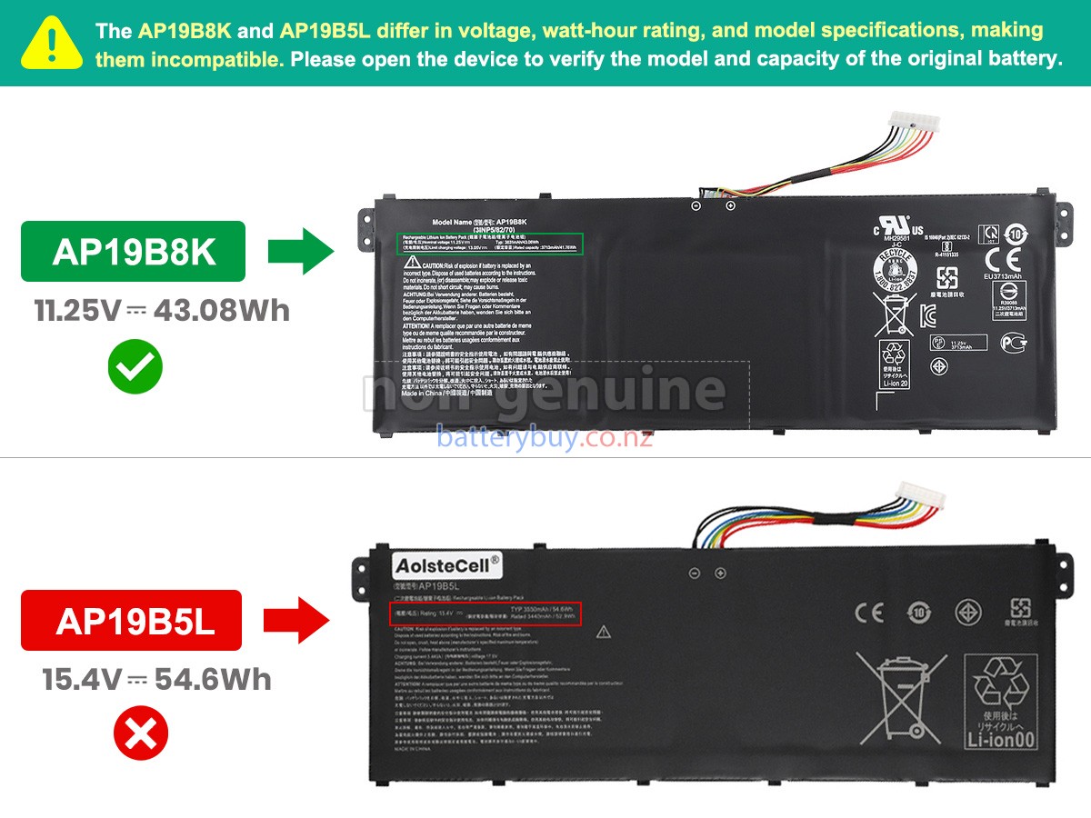replacement Acer Aspire 3 A315-58 battery