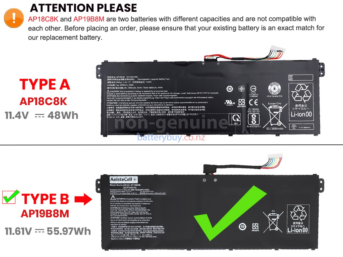 replacement Acer Aspire 3 A315-44P-R4XM battery