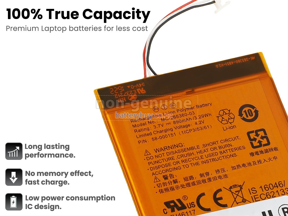 replacement Amazon KINDLE 7TH GENERATION battery