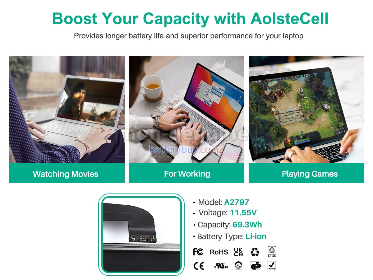 replacement Apple A2797 battery