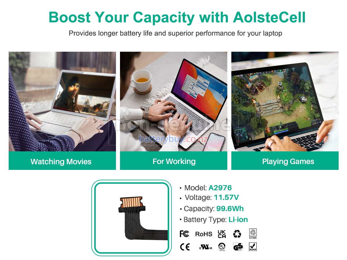 replacement Apple A2976 battery