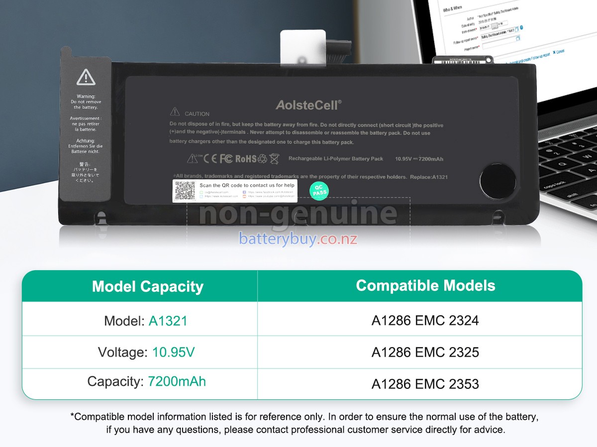 replacement Apple 661-5476 battery