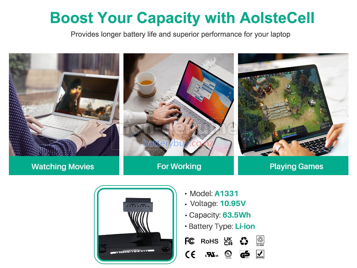 replacement Apple A1342 battery