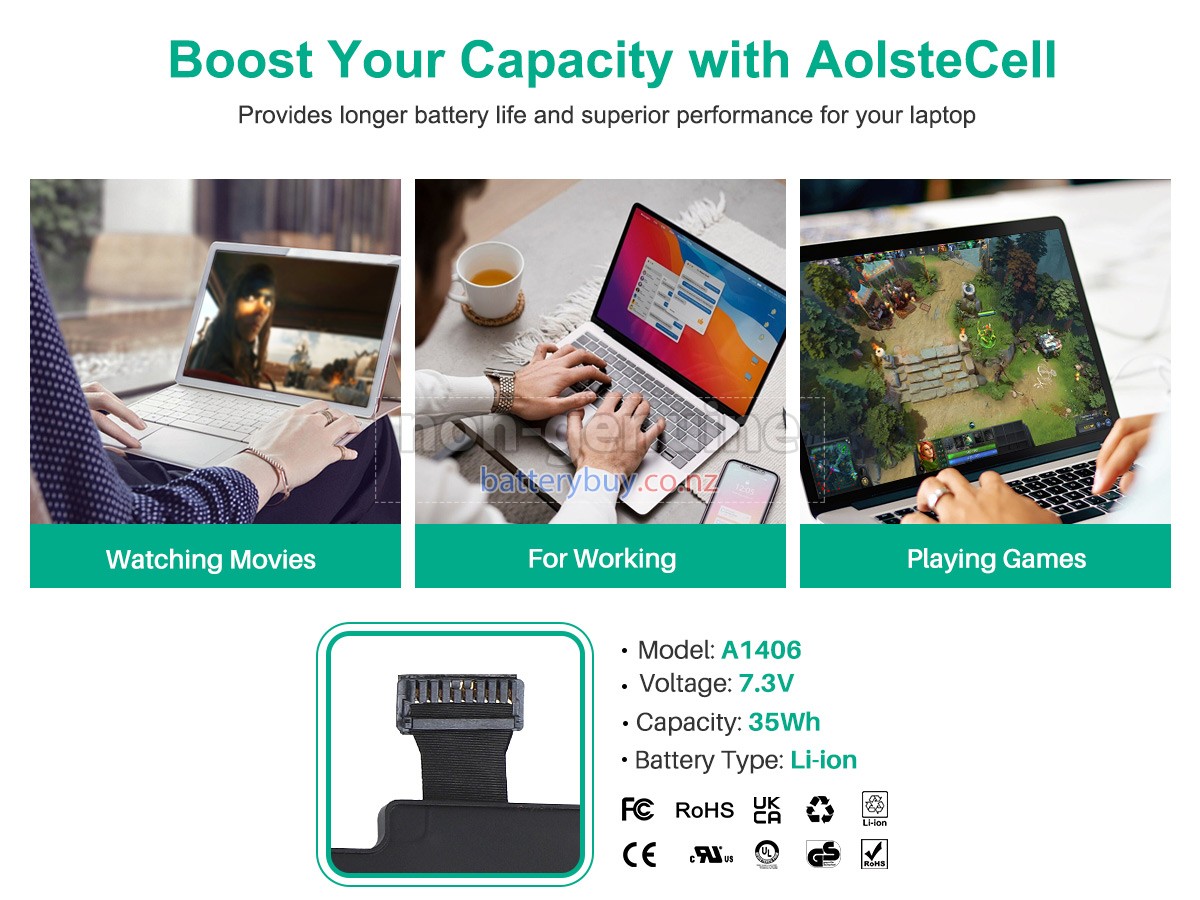 replacement Apple MC969LL/A battery