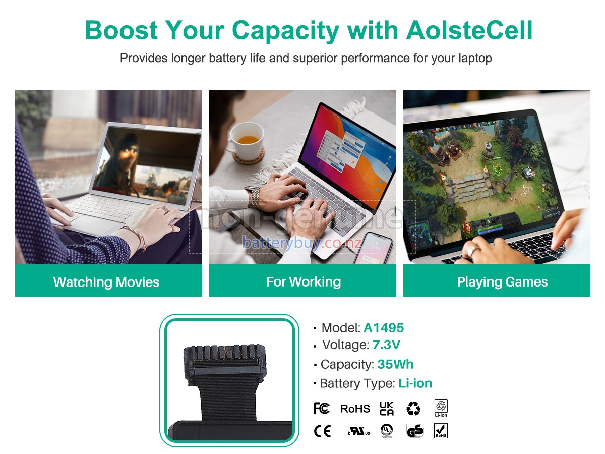 replacement Apple A1495 battery