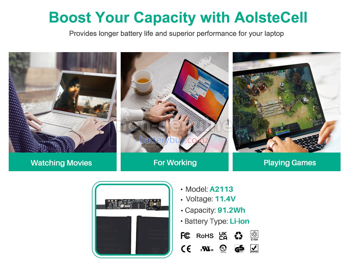 replacement Apple MVVL2LL/A battery