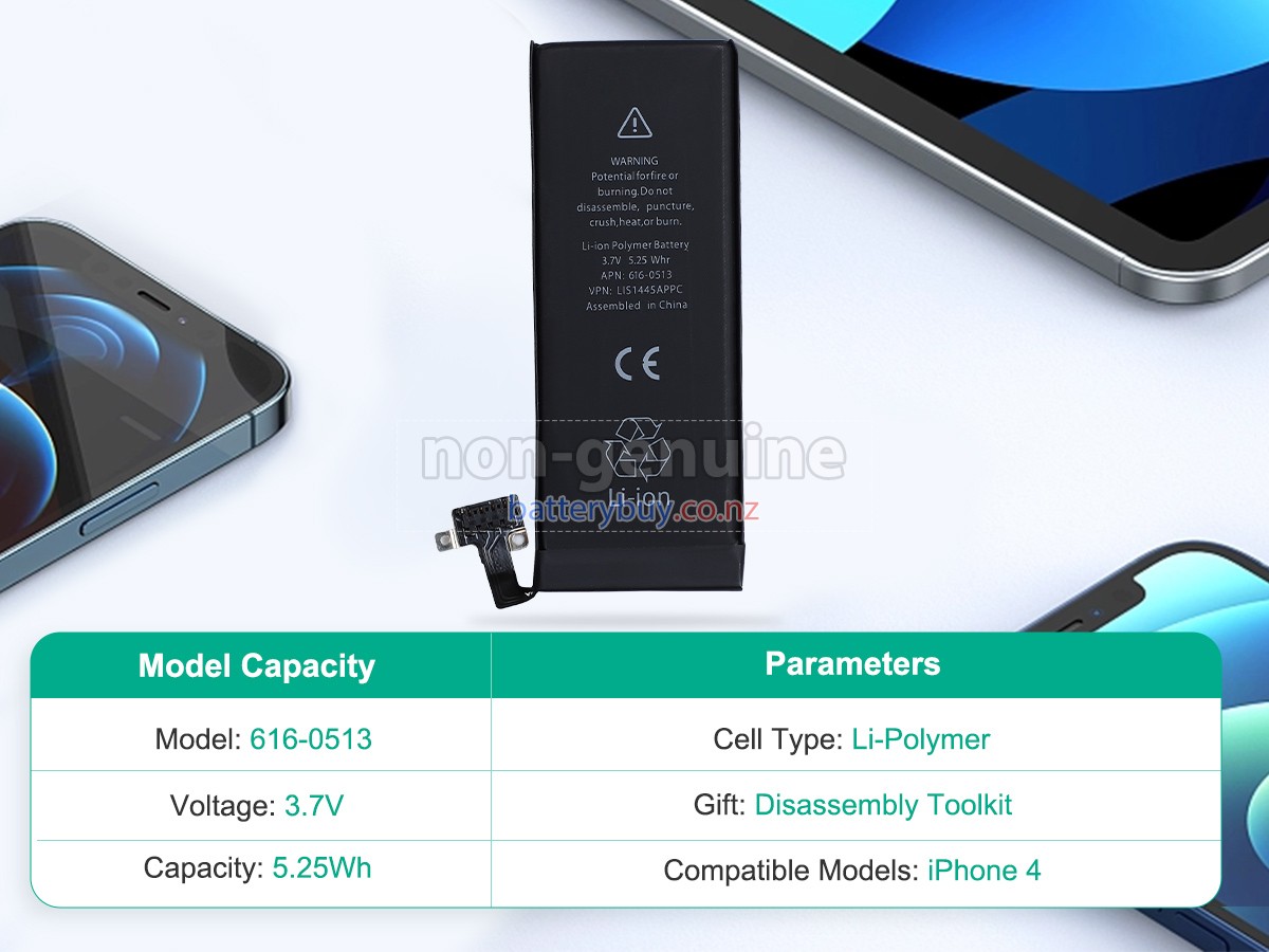 replacement Apple MC603 battery