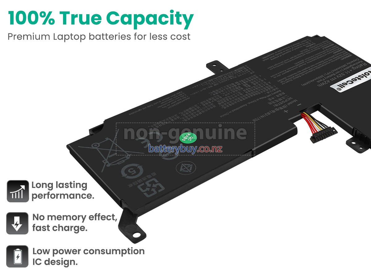 replacement Asus B31N1708 battery