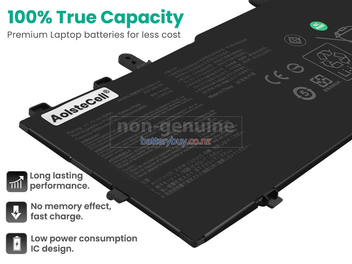 replacement Asus C21N1714 battery