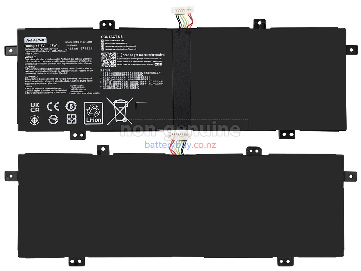 replacement Asus ZenBook UX431DA battery