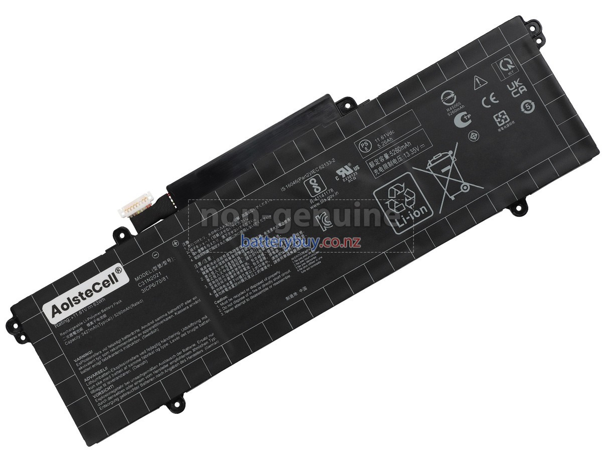 replacement Asus C31N2021(3ICP6/70/81) battery