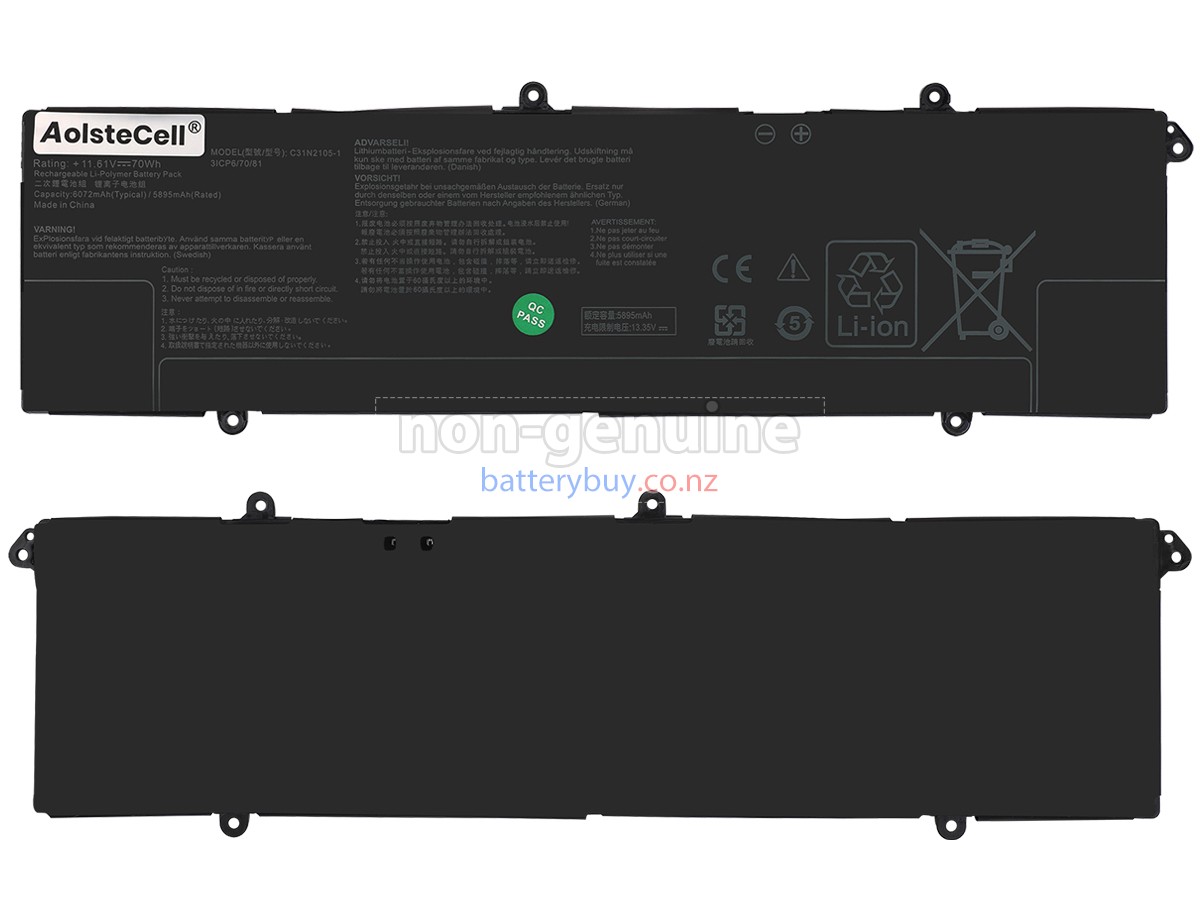 replacement Asus C31N2105-1 battery