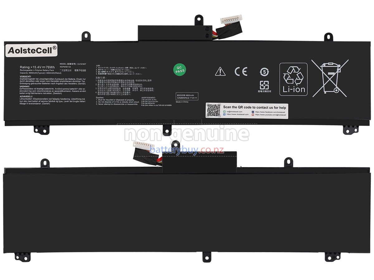 replacement Asus C41N1837 battery