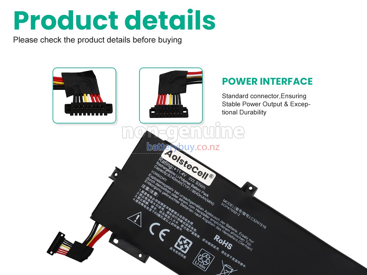 replacement Asus GX700VO battery