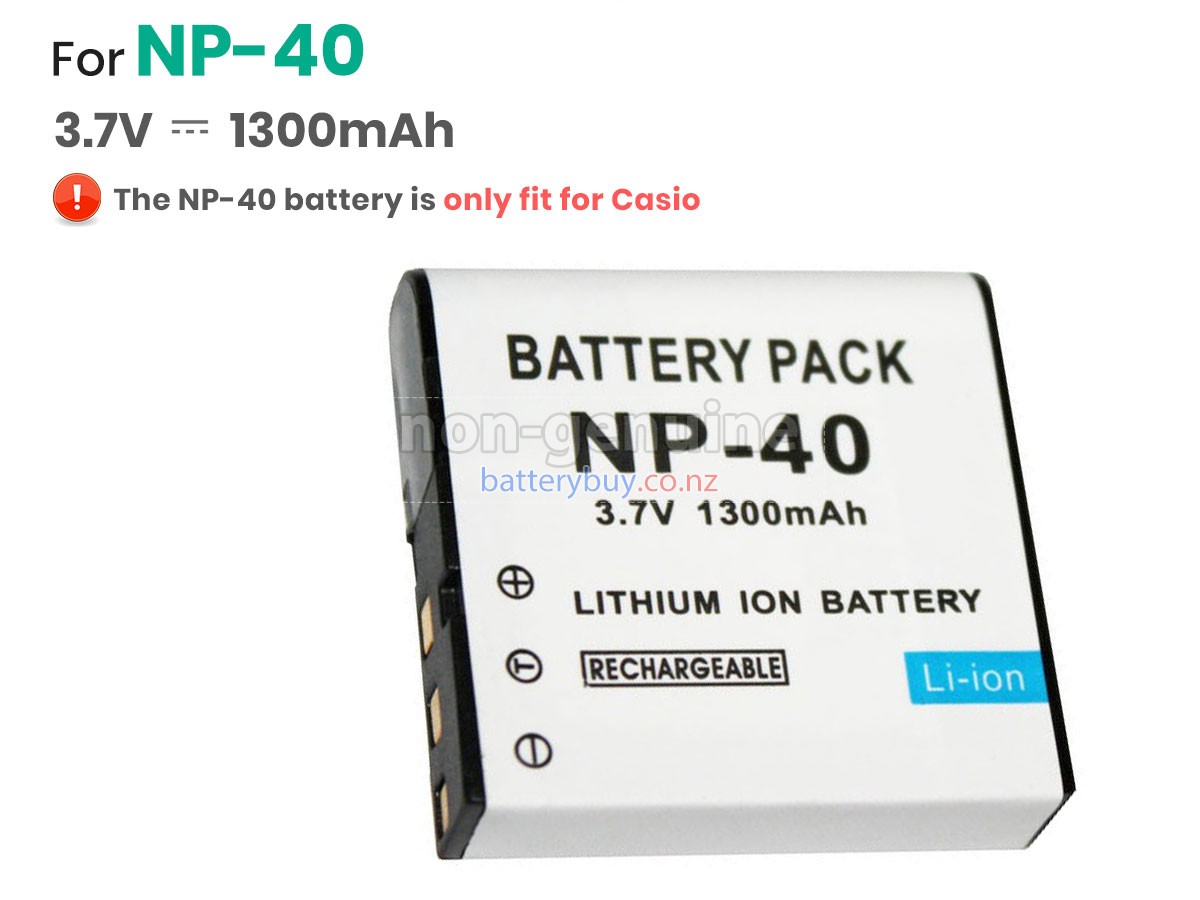 replacement Casio NP-40 battery