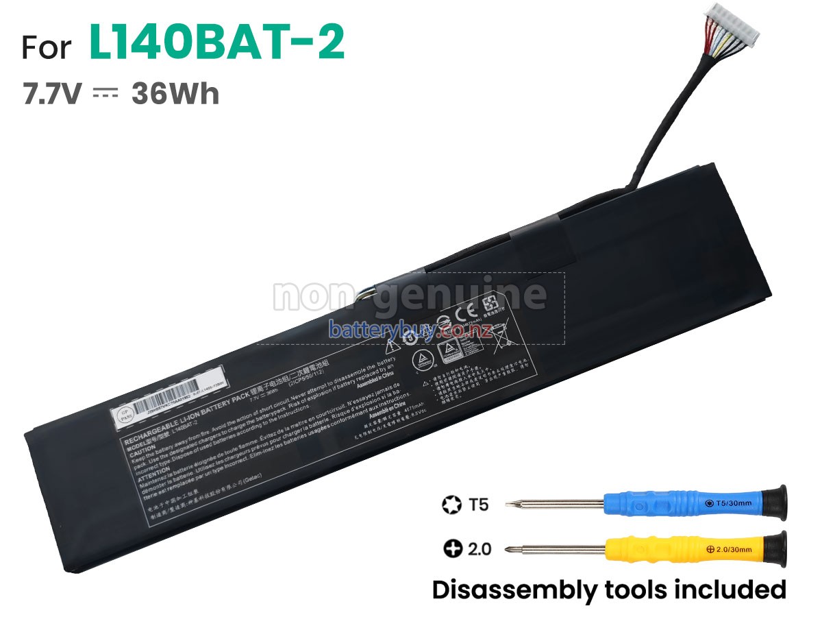 replacement Clevo L140BAT-2 battery