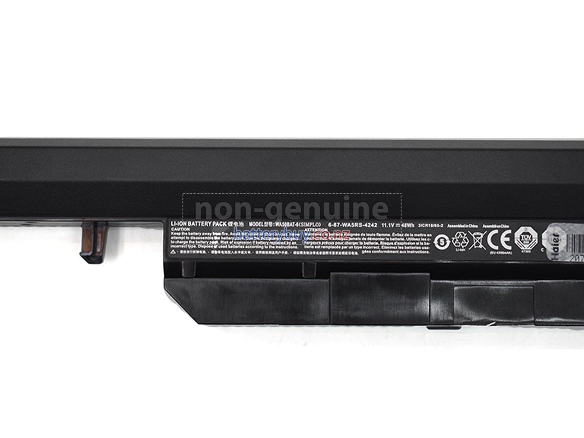 replacement Clevo 6-87-WA5RS-4242 battery
