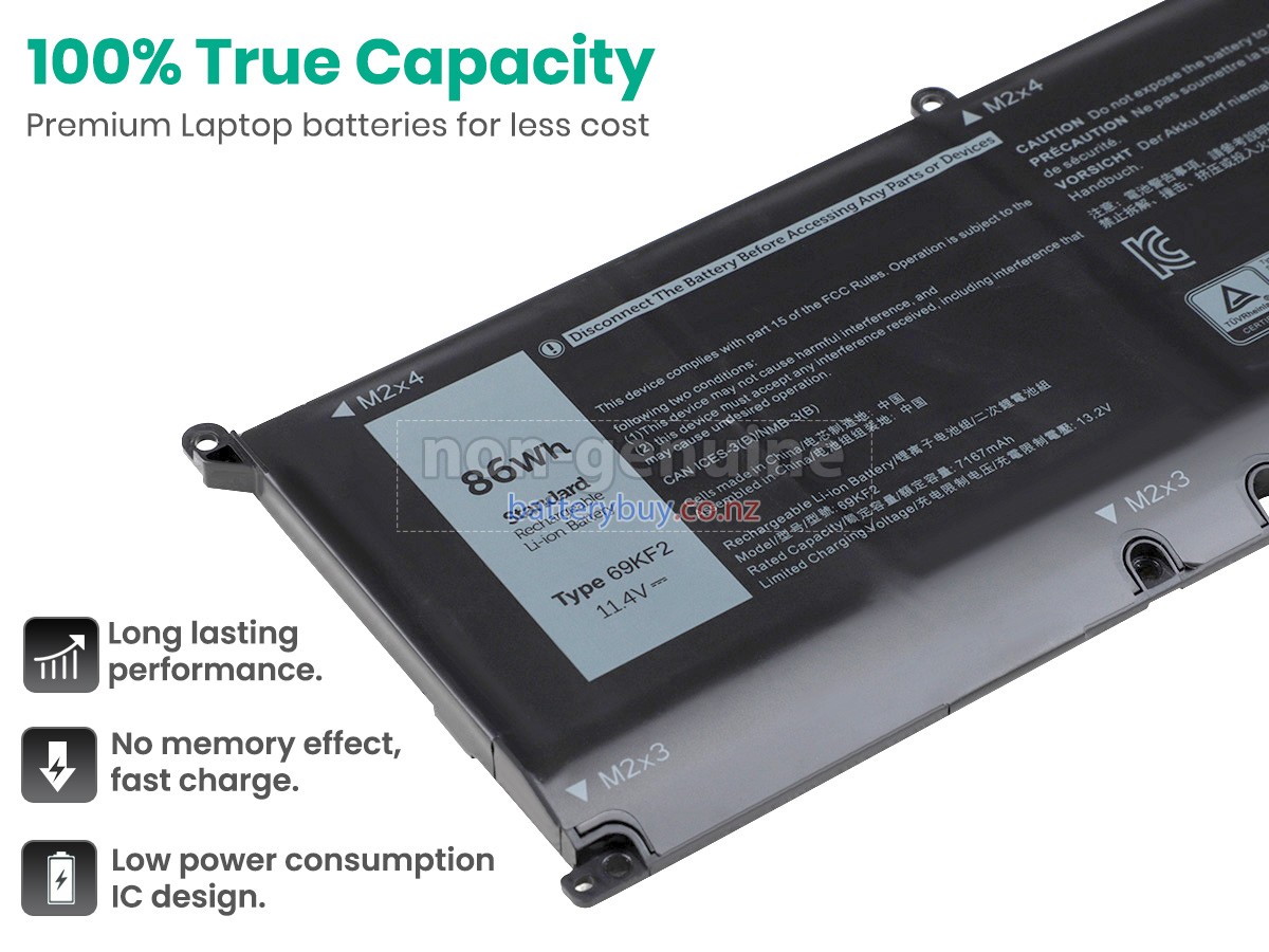 replacement Dell P106F battery