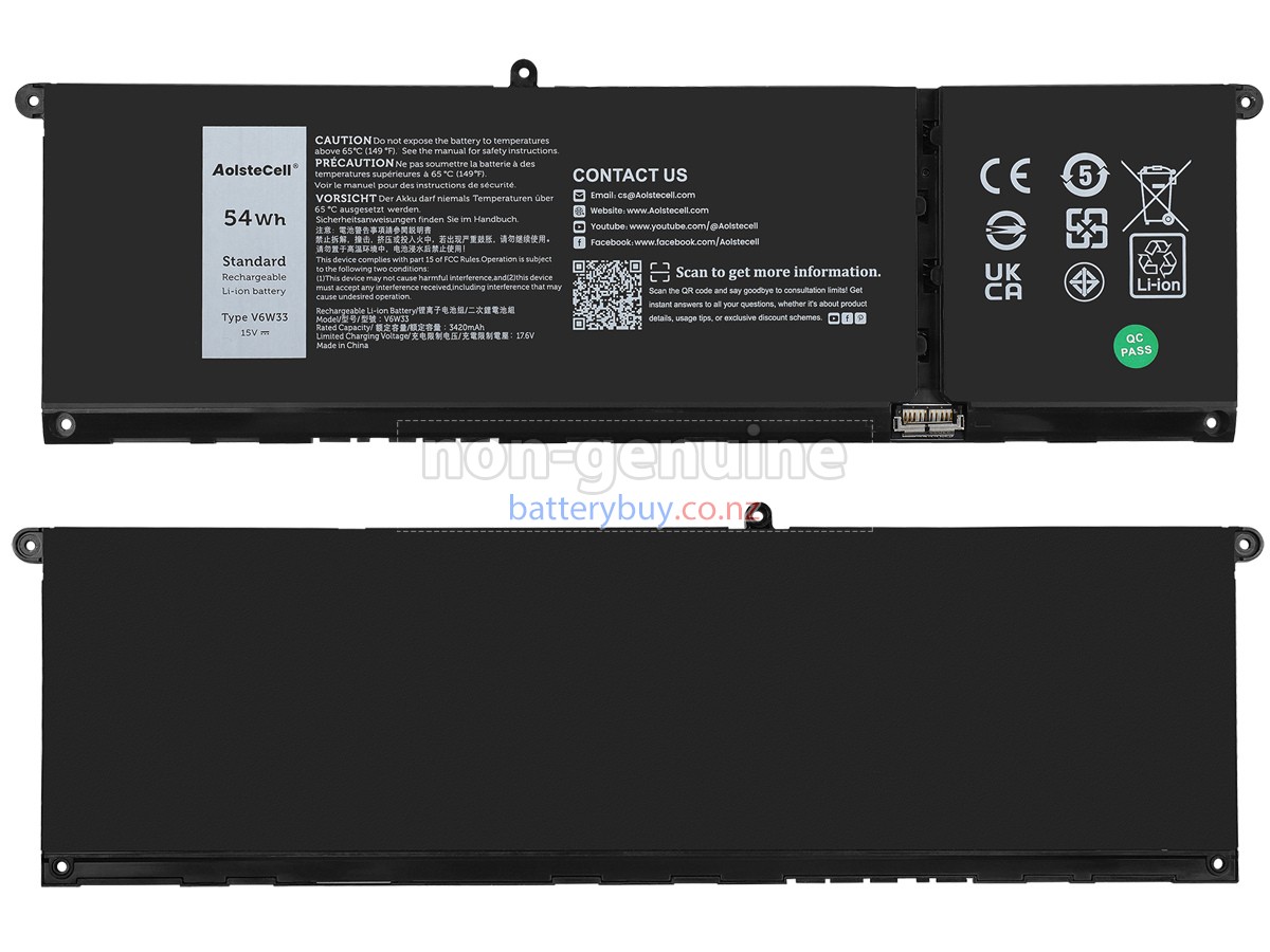 replacement Dell P112F005 battery