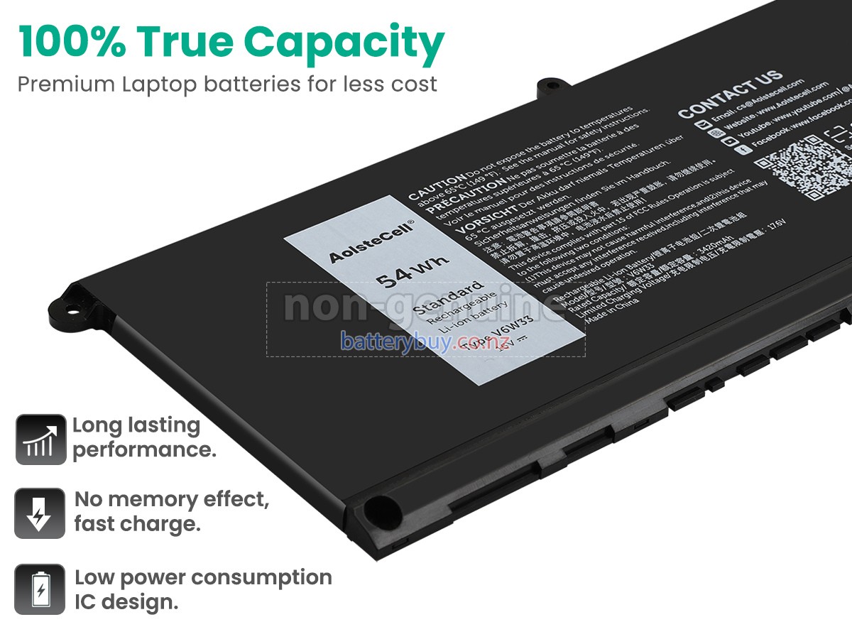 replacement Dell WV3K8 battery