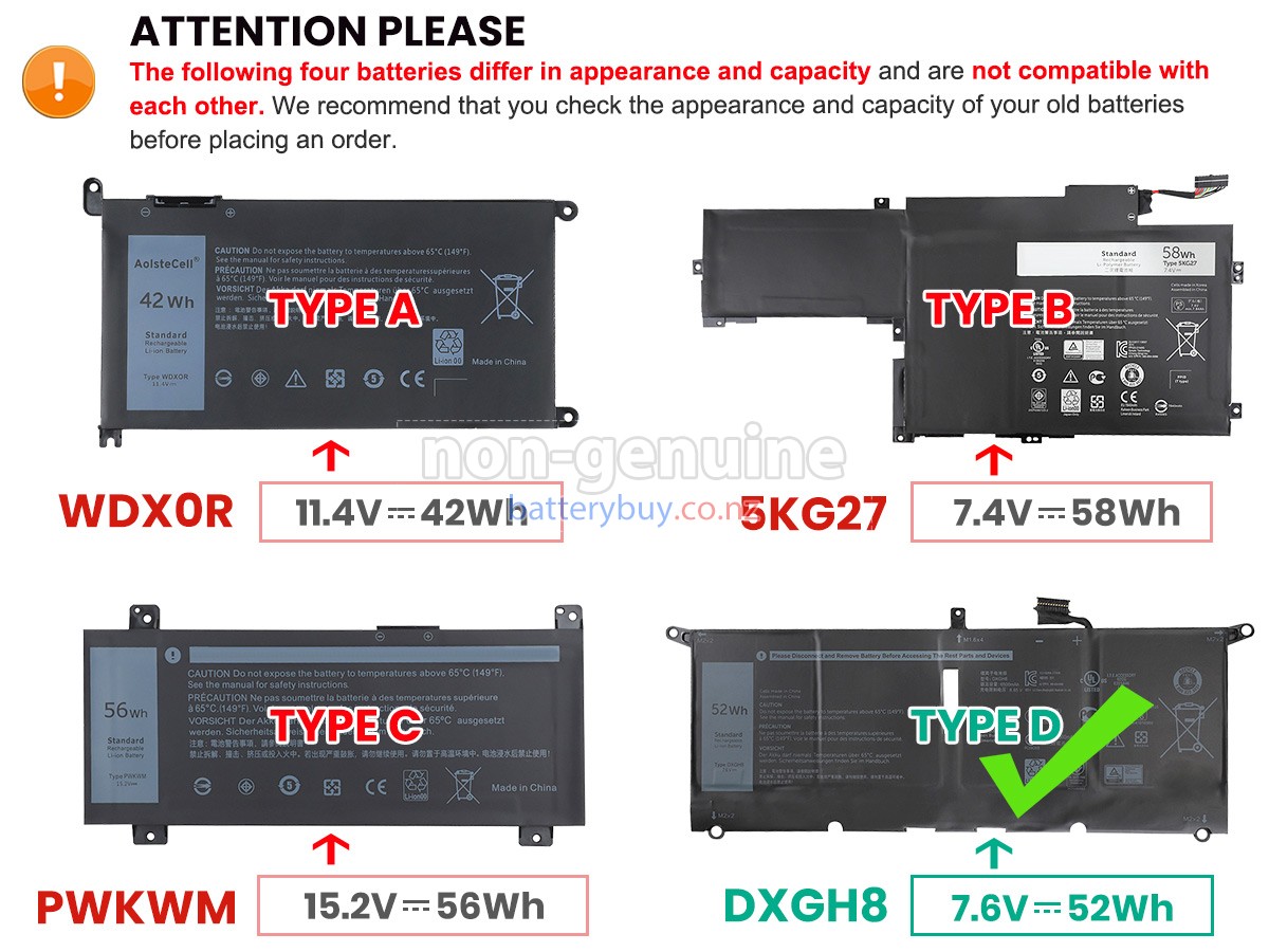 replacement Dell Inspiron 14 7000 battery
