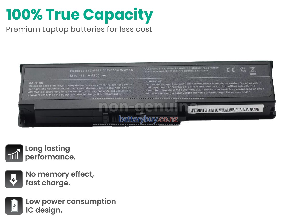 replacement Dell WW118 battery
