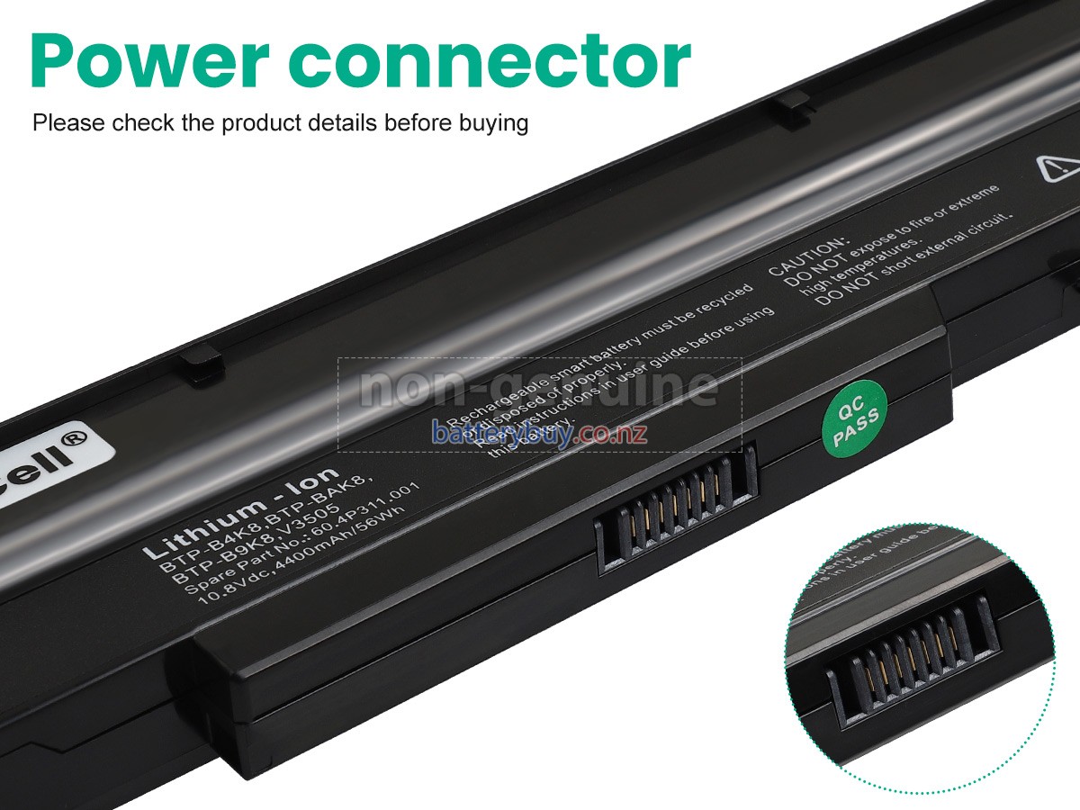 replacement Fujitsu MS2239 battery