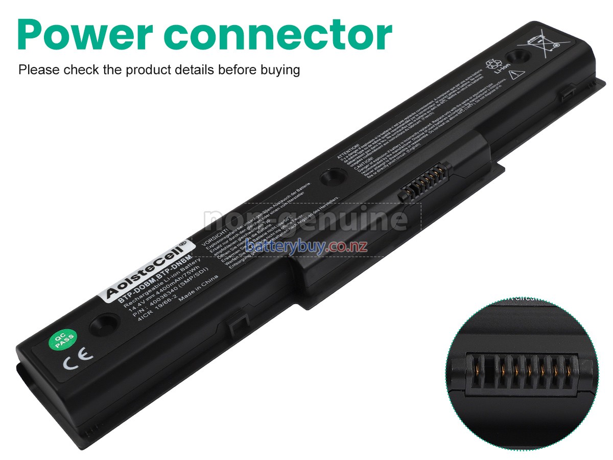 replacement Fujitsu MD98250 battery