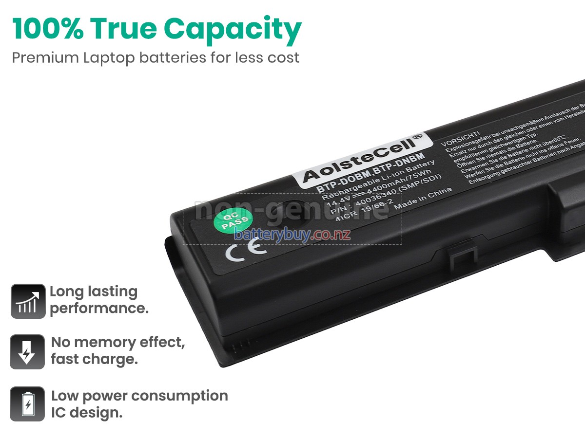 replacement Fujitsu MD98250 battery