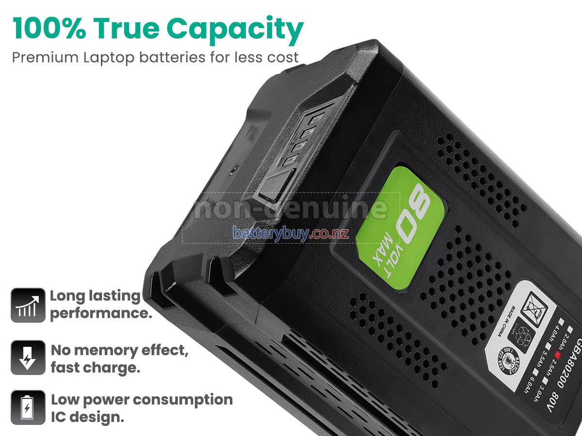 replacement Greenworks GBA80400 battery