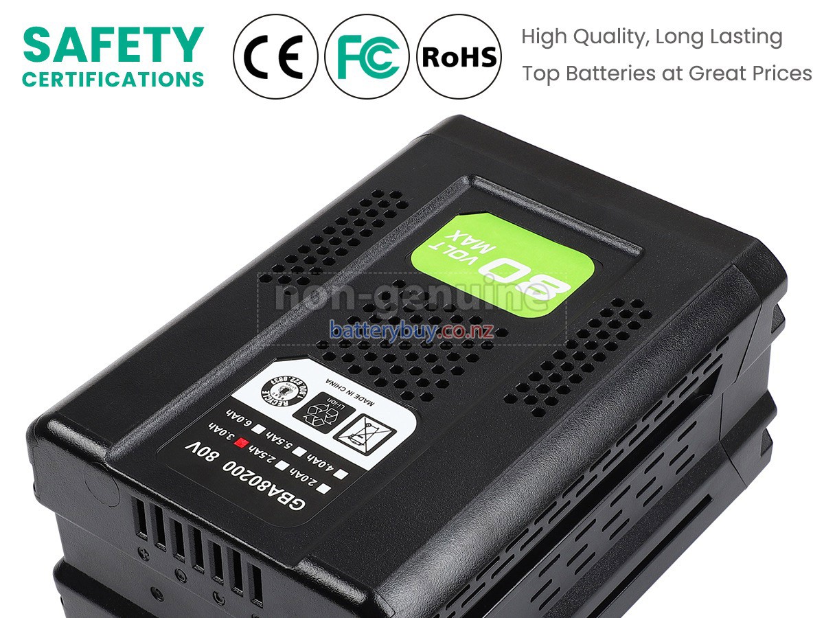 replacement Greenworks GBA80400 battery