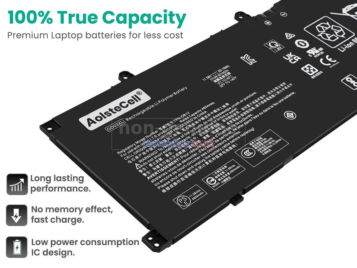 replacement HP GD03XL battery