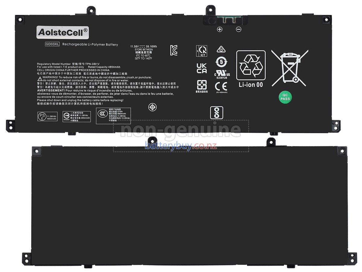 replacement HP GD03XL battery
