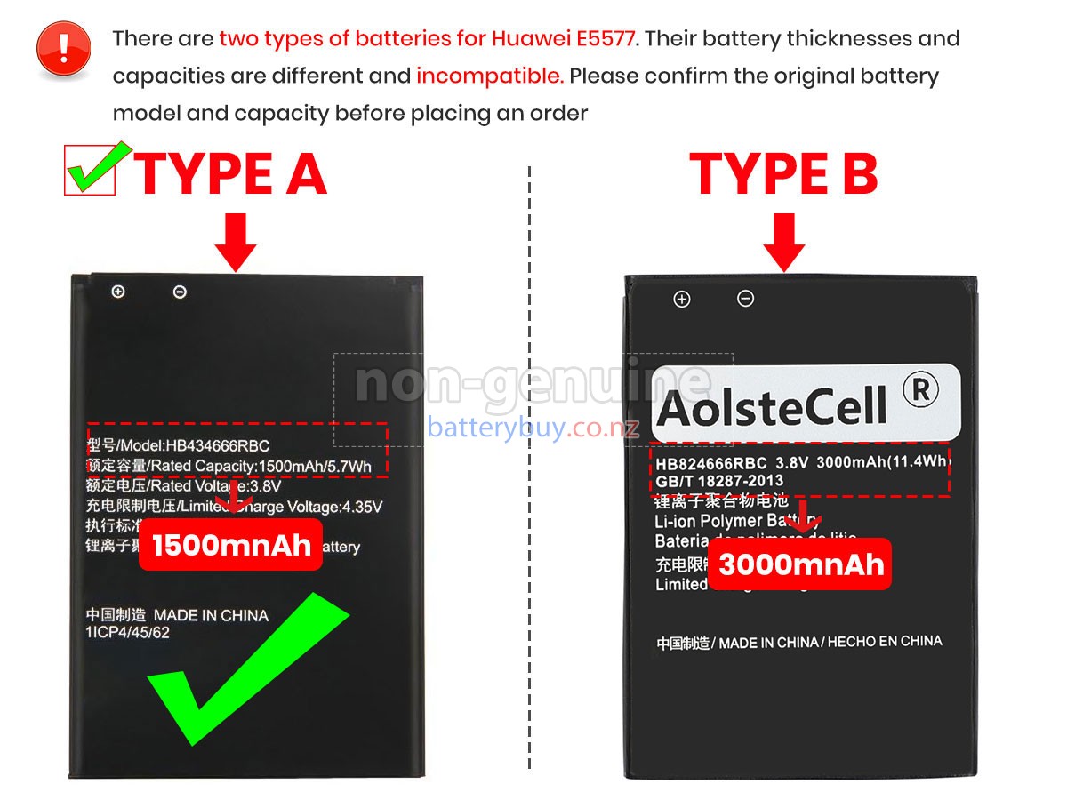 replacement Huawei E5577 battery