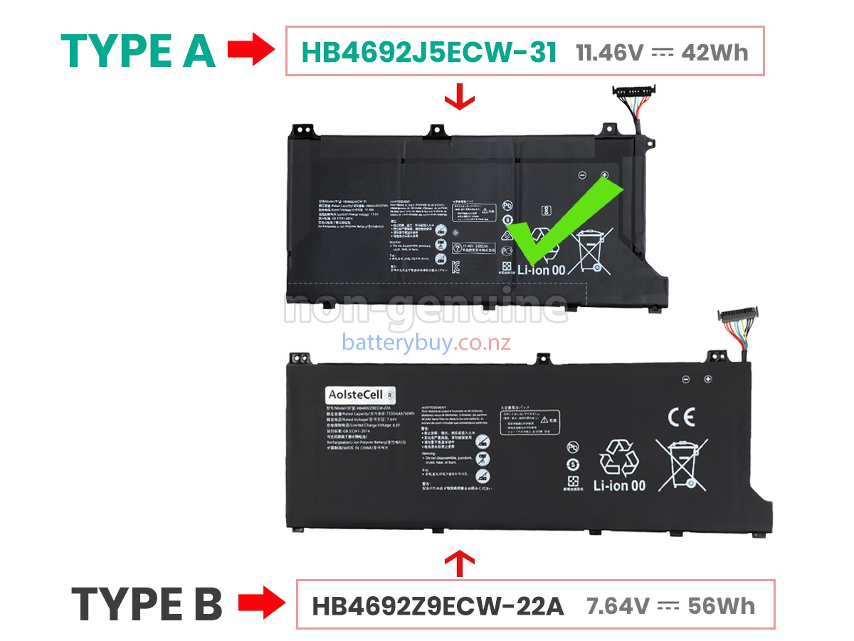 replacement Huawei MATEBOOK D15 (2020) battery