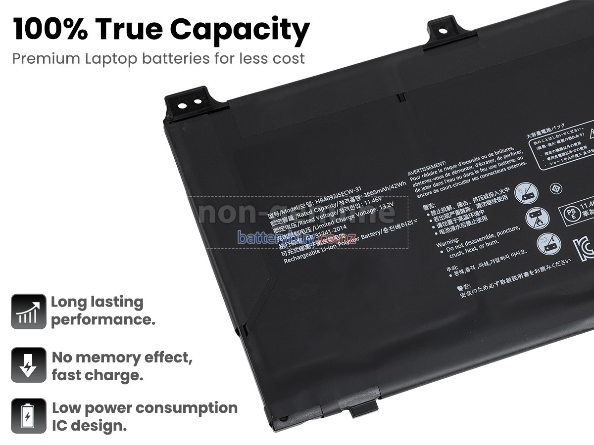 replacement Huawei MATEBOOK D15 (2020) battery