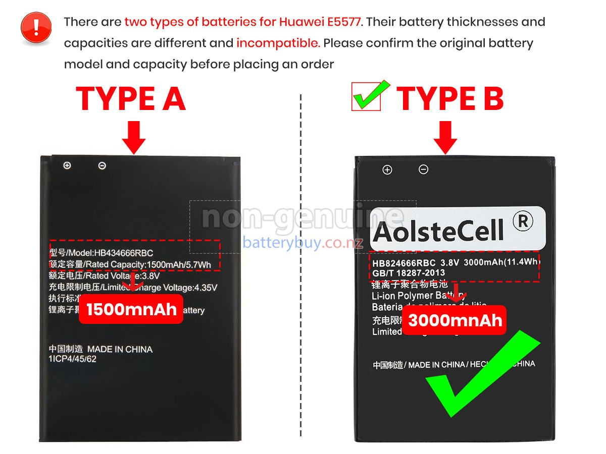 replacement Huawei E5577 battery
