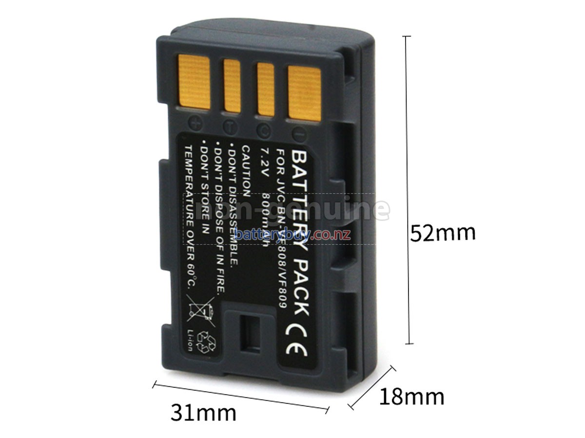 replacement JVC GZ-TD1 battery