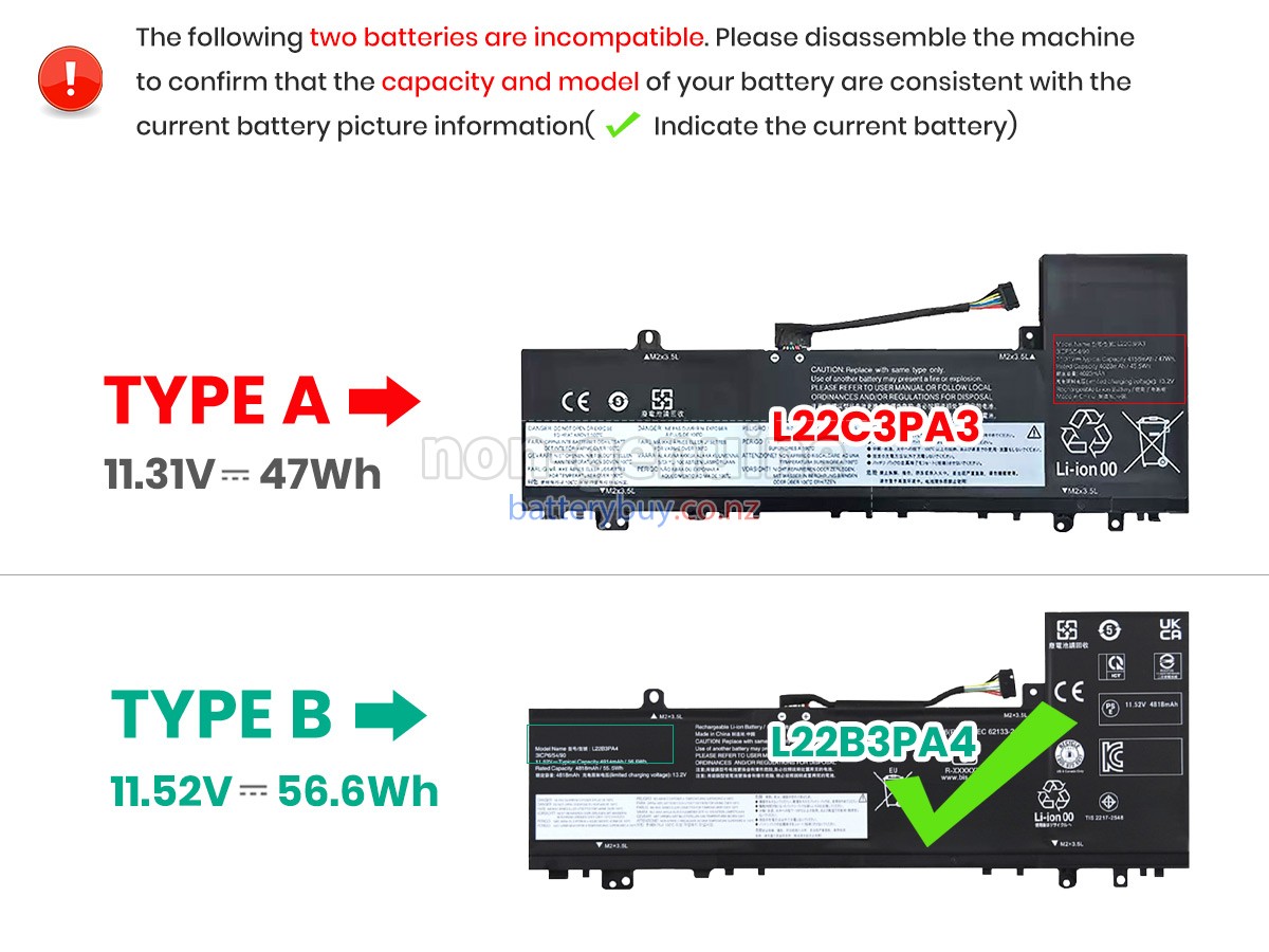 replacement Lenovo IdeaPad SLIM 5 14ABR8-82XE0038GE battery