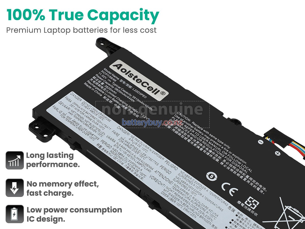 replacement Lenovo L22M3PE0 battery