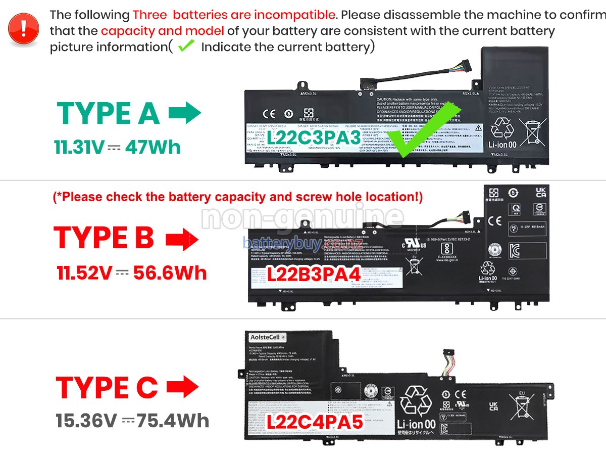 replacement Lenovo IdeaPad SLIM 5 16ABR8-82XG battery