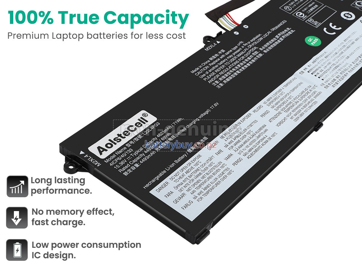 replacement Lenovo L22M4PG3 battery