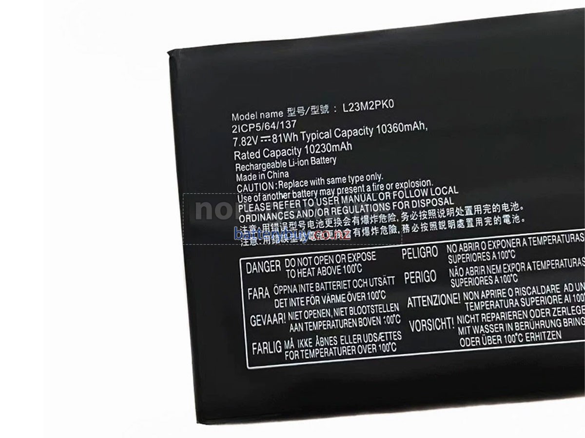 replacement Lenovo L23L2PK0 battery