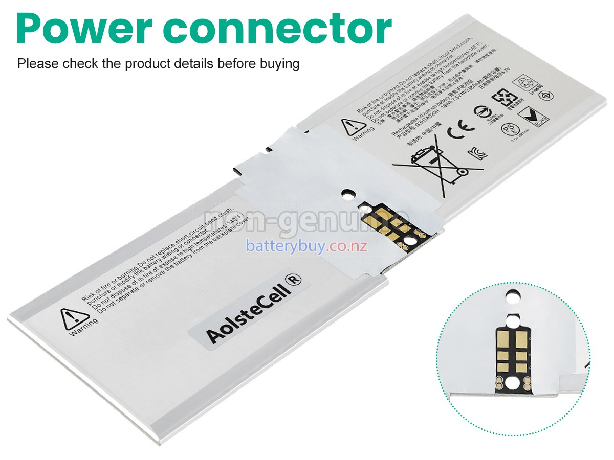 replacement Microsoft Surface BOOK 2 1832 battery