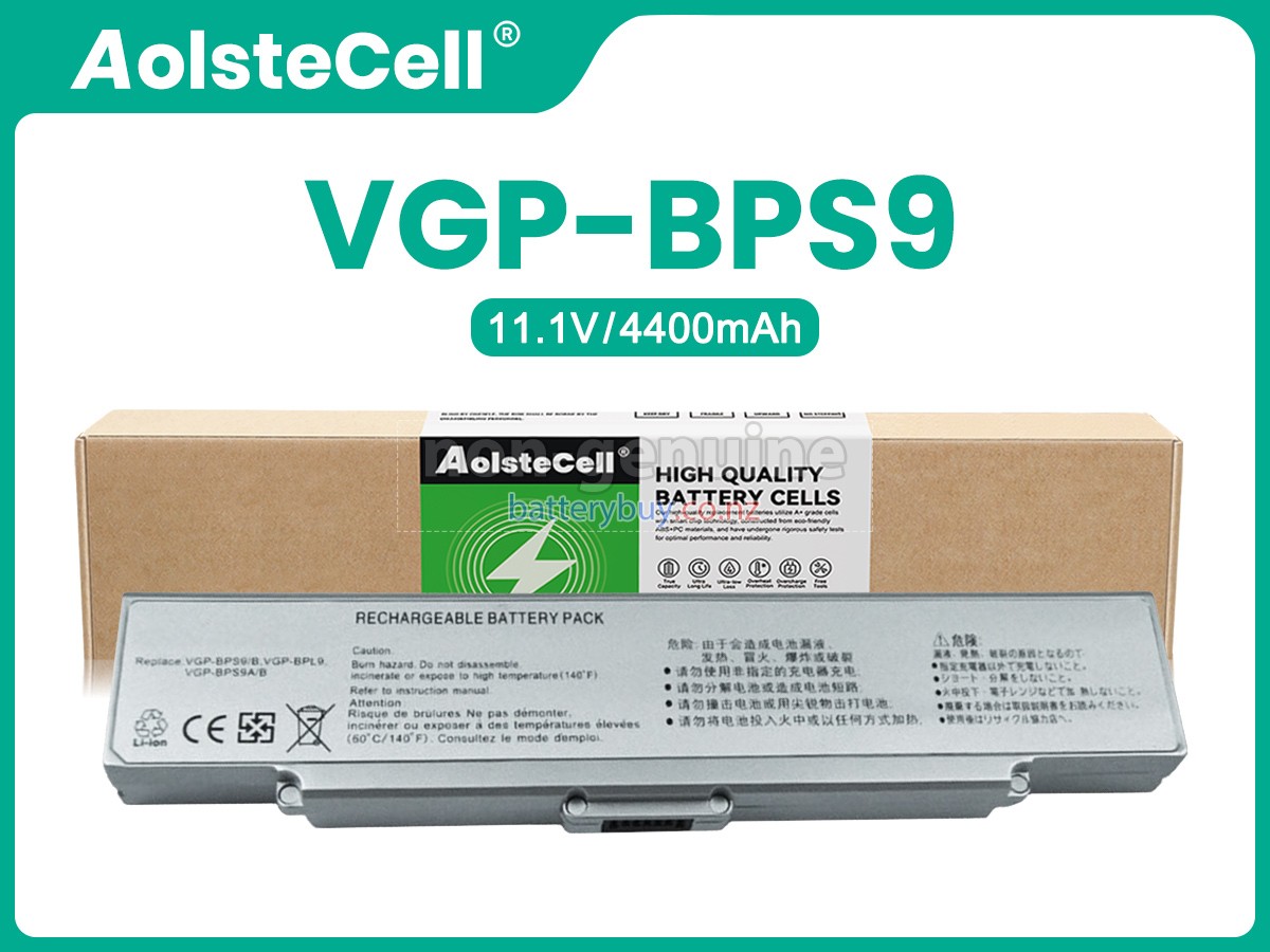replacement Sony VGP-BPS9B battery