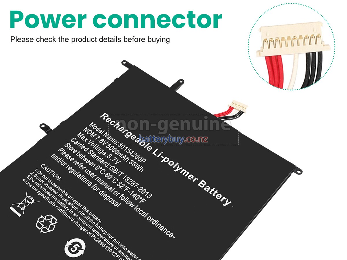 replacement Teclast F7 PLUS battery