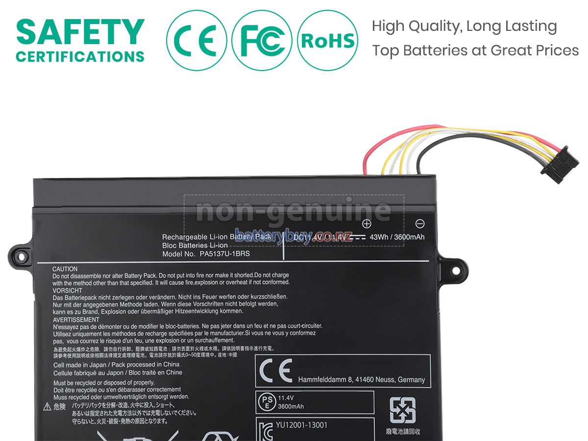 replacement Toshiba Portege Z10T-A battery